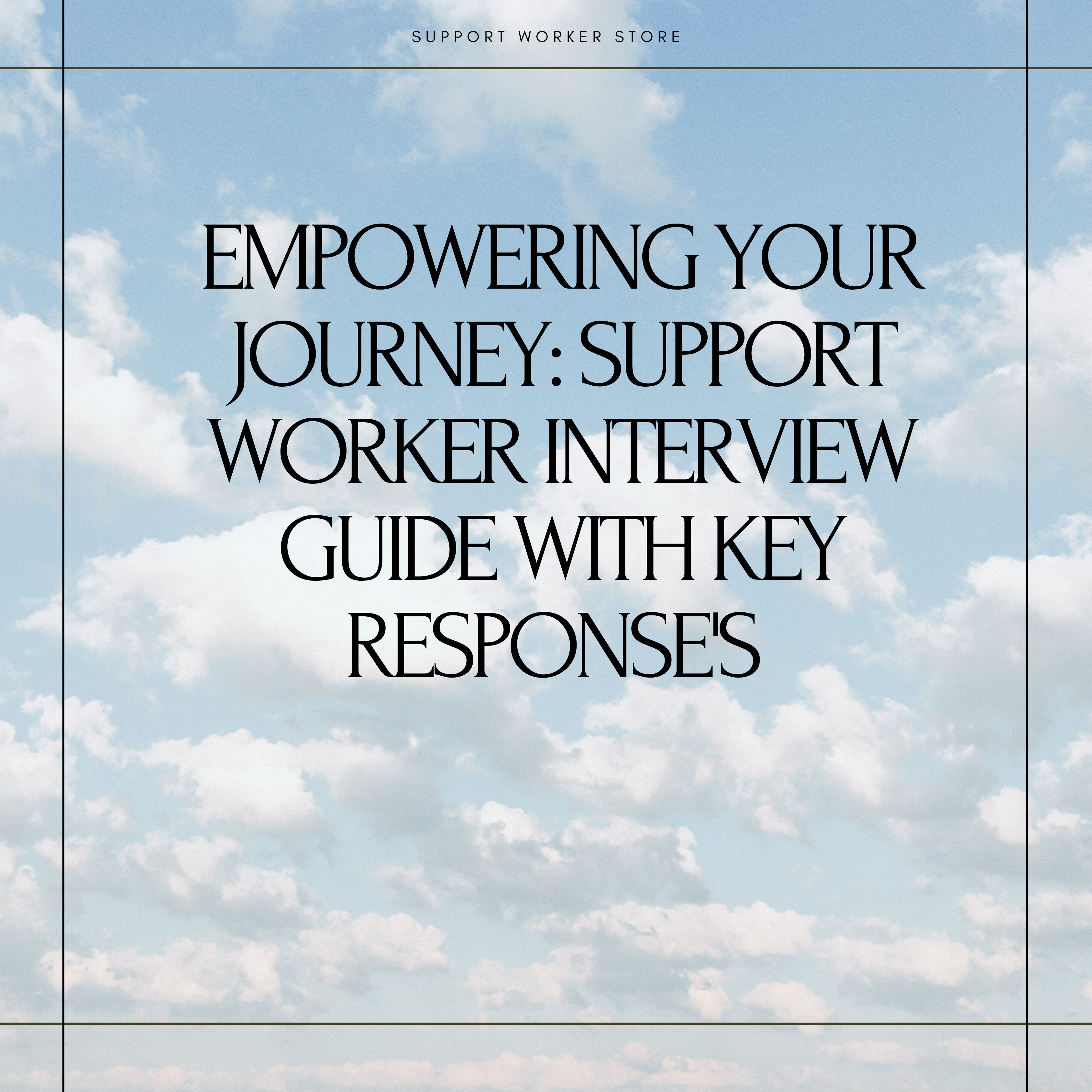 store product block Support Worker Interview Guide with Key Responses poster